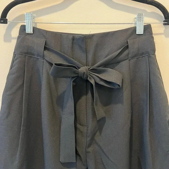 ASOS DESIGN tailored tie waist tapered ankle grazer work pants career trousers - Picture 10 of 10